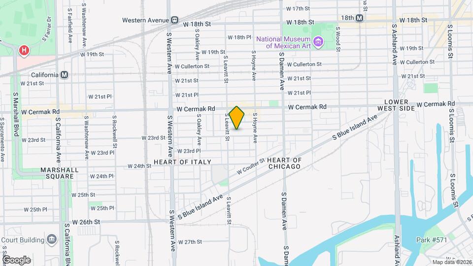 2140 W 23rd St Map and Location Details