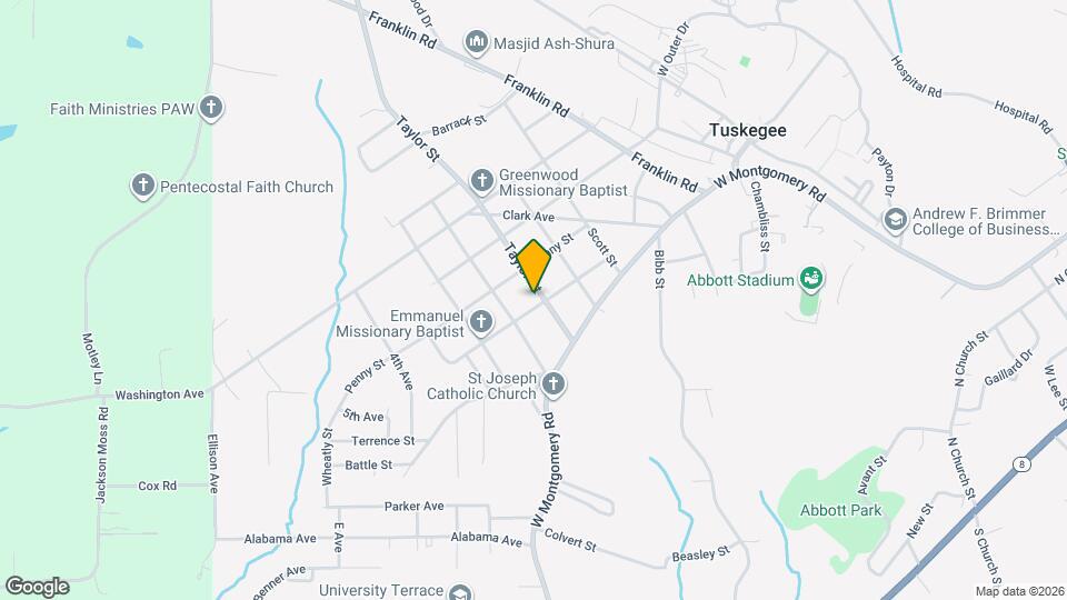 1604 Calloway St Map and Location Details