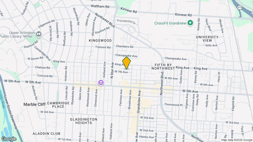 1488 W 7th Ave Map and Location Details