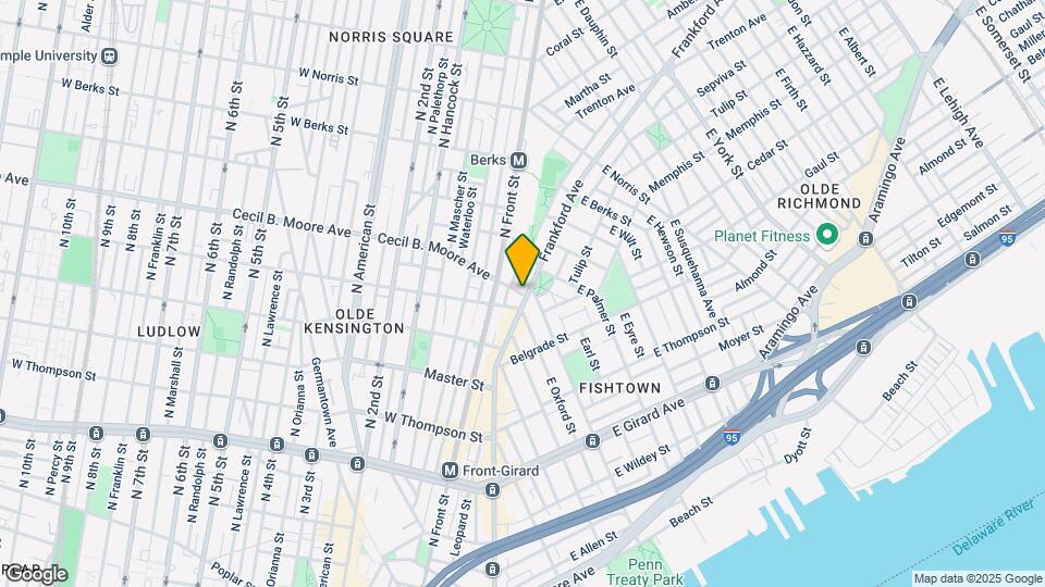 1700 Frankford Ave Map and Location Details