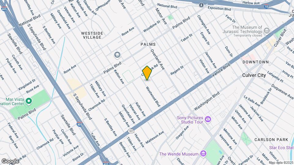 3640 Westwood Blvd Map and Location Details