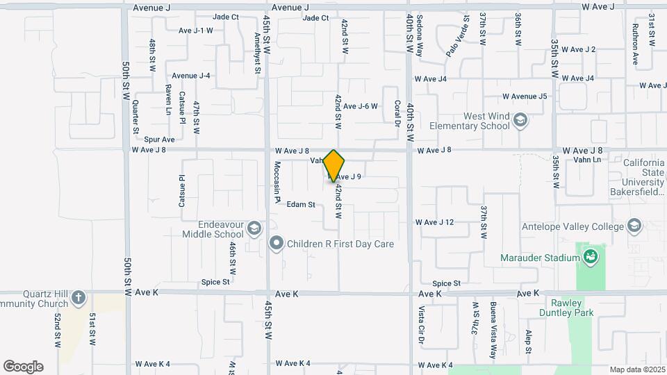 43891 42nd St W Mapa y Detalles de la Ubicación