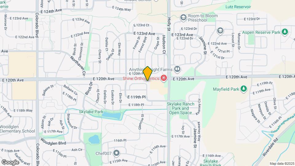 5321 E 119th Ct Map and Location Details