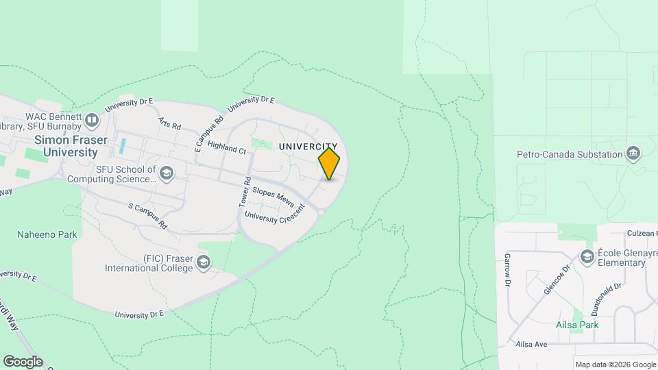 9330 University Crescent, Unit 50X Map and Location Details