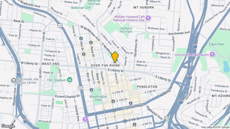 1614 Walnut St Map and Location Details