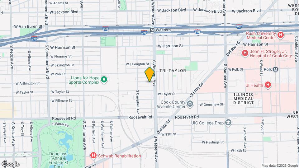 2417 W Arthington St Map and Location Details