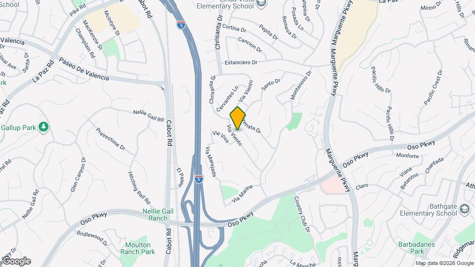 25912 Via Viento Map and Location Details