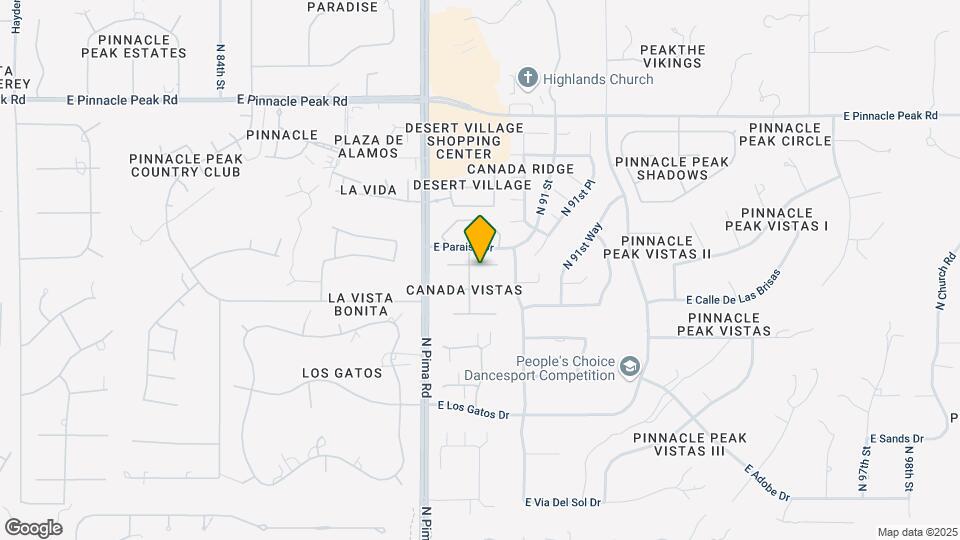 8919 E Cll Del Palo Verde Map and Location Details