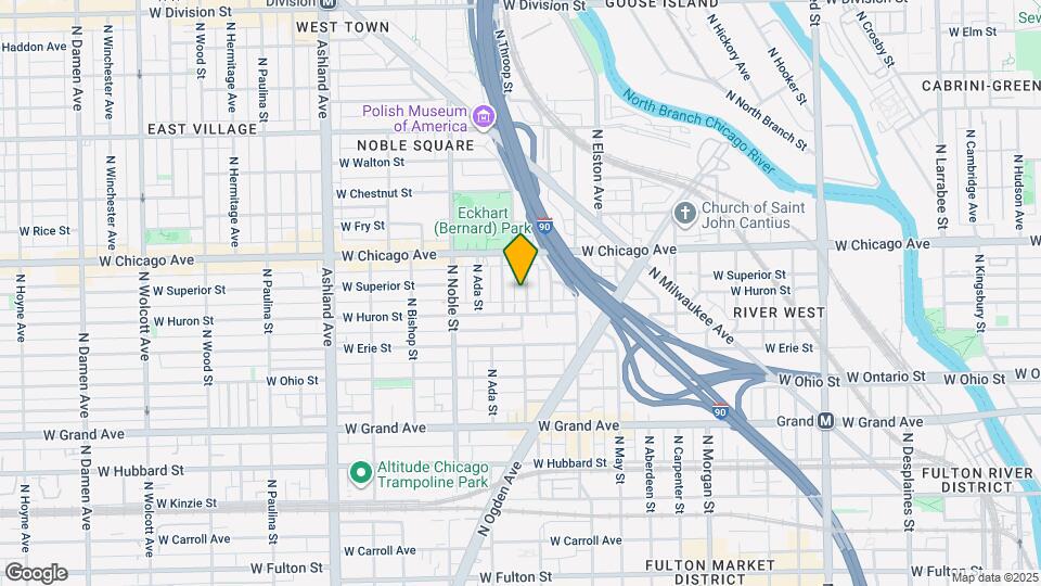 720 N Elizabeth St Map and Location Details