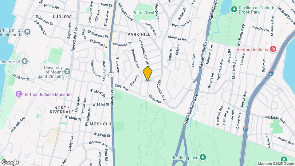609 Van Cortlandt Park Ave, Unit 3C Map and Location Details