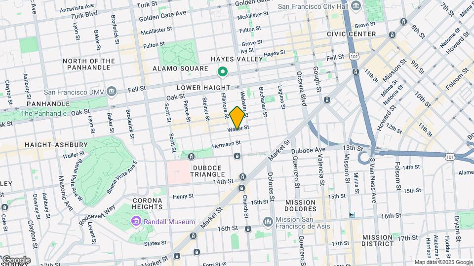 359-363 Waller St Mapa y Detalles de la Ubicación