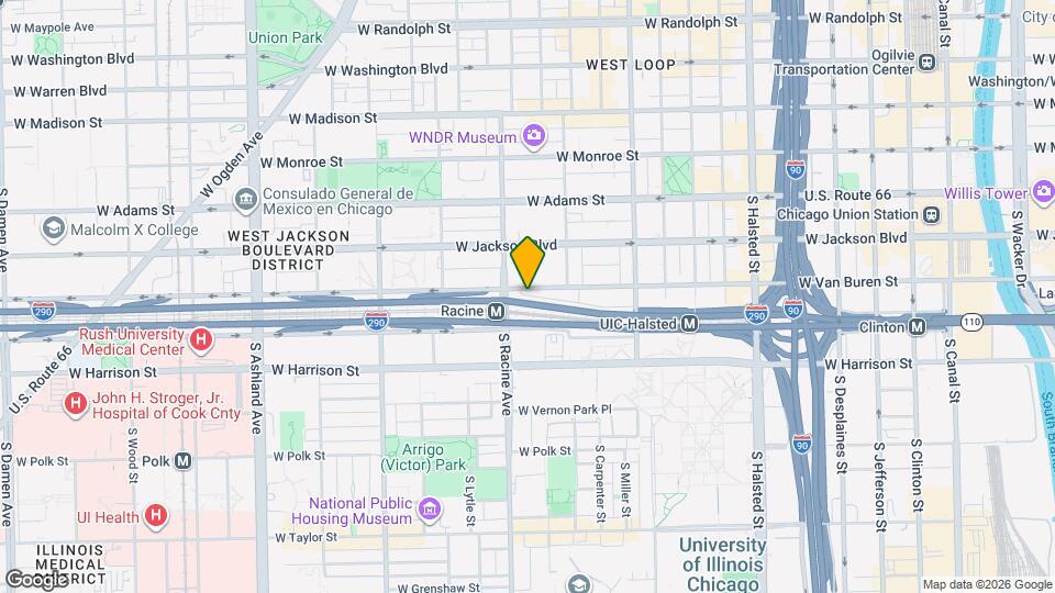 1143 W Van Buren St Map and Location Details