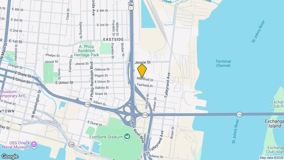 1550 Marshall St Map and Location Details