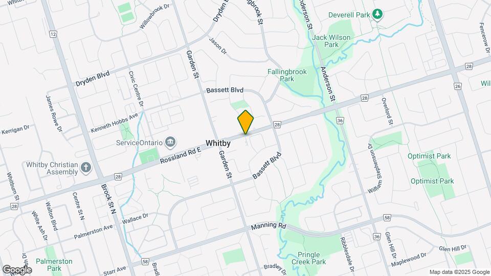 711 Rossland Rd E Map and Location Details