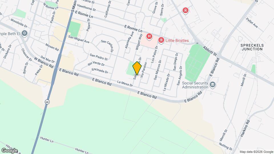 1249 San Fernando Dr Map and Location Details