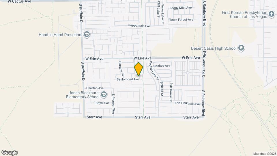 7380 Benlomond Ave Mapa y Detalles de la Ubicación