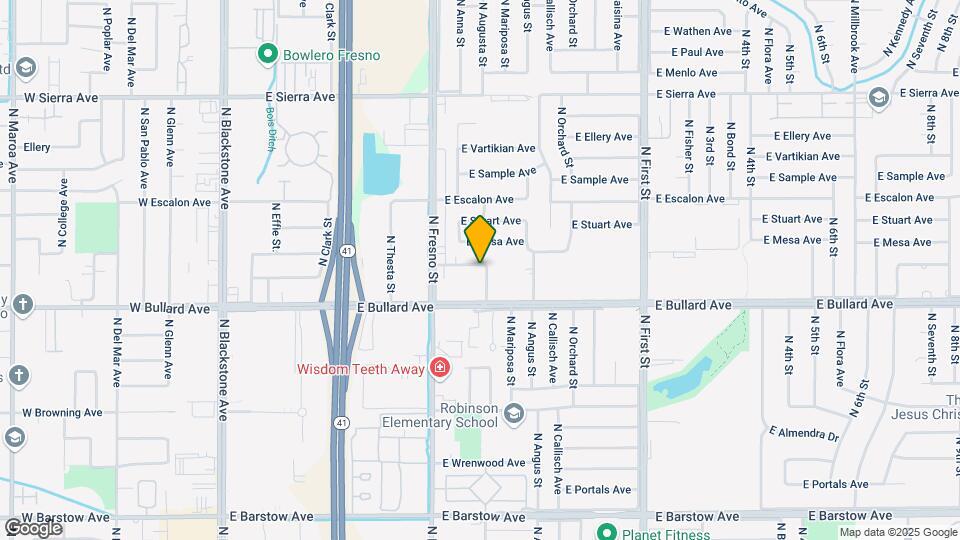 6065 N Augusta St Mapa y Detalles de la Ubicación