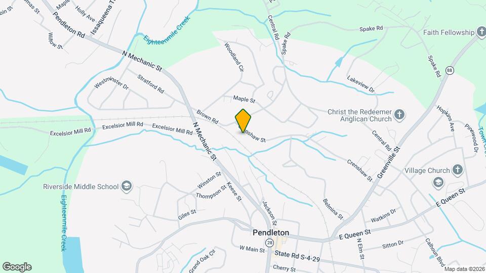 1233 Crenshaw St Map and Location Details