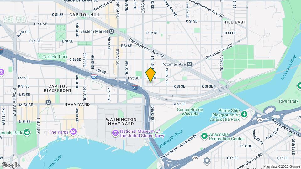 1130 K St SE Map and Location Details