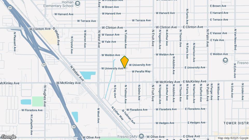 915 W University Ave Map and Location Details