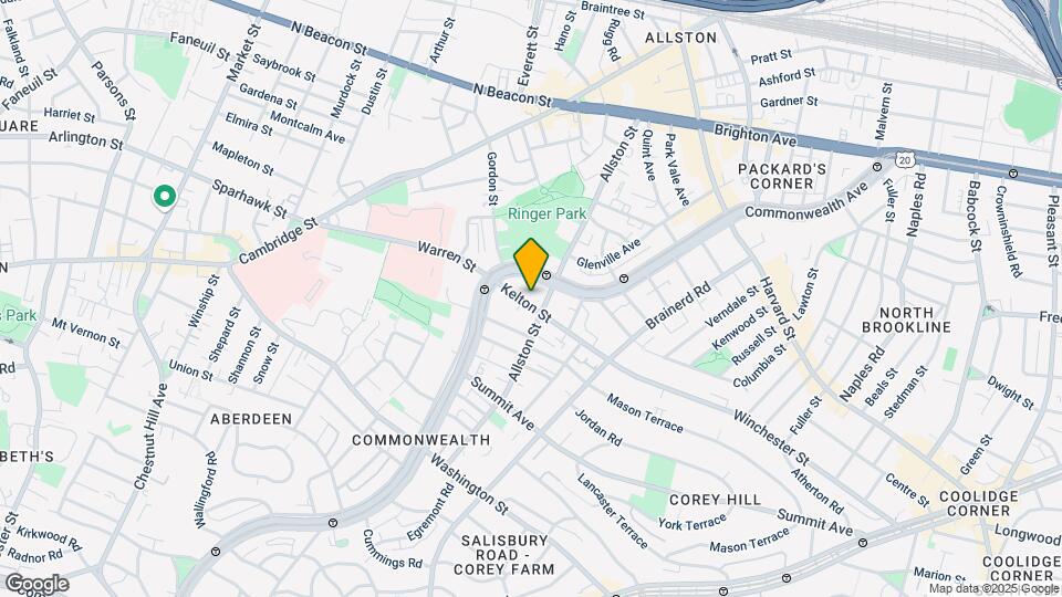 166 Kelton St, Unit 1 Mapa y Detalles de la Ubicación