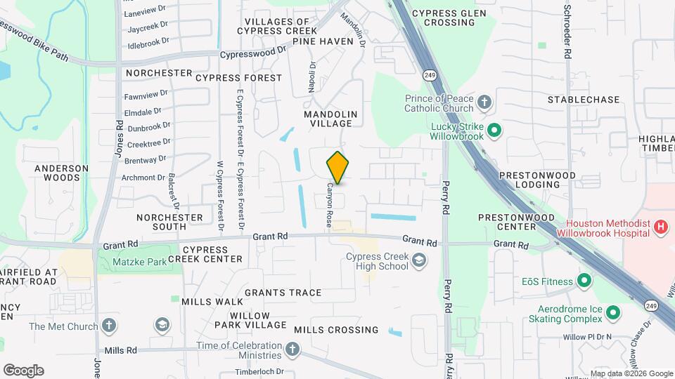 10222 Thornmont Ln Map and Location Details