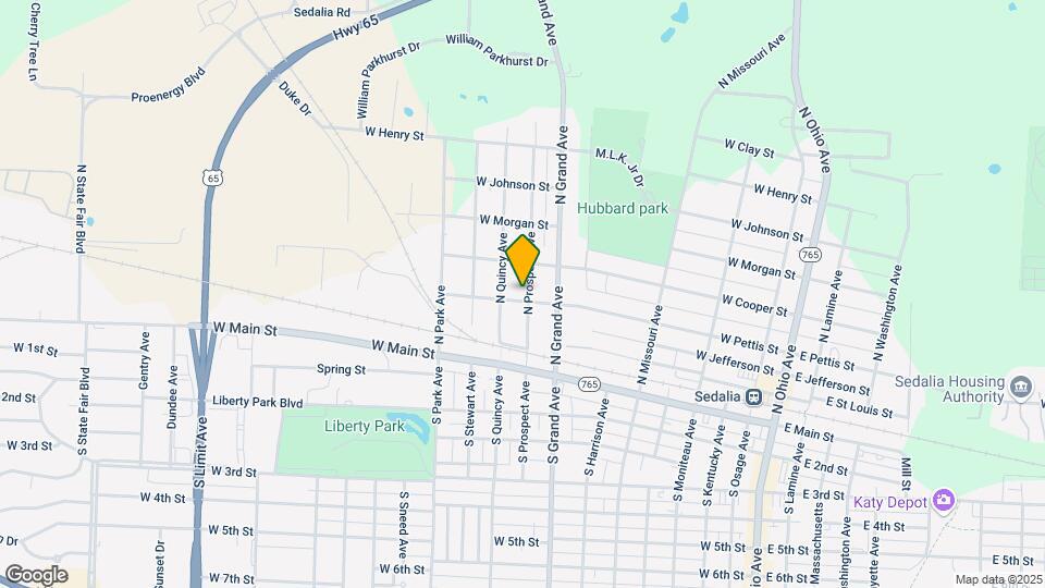 401 N Prospect Ave Map and Location Details