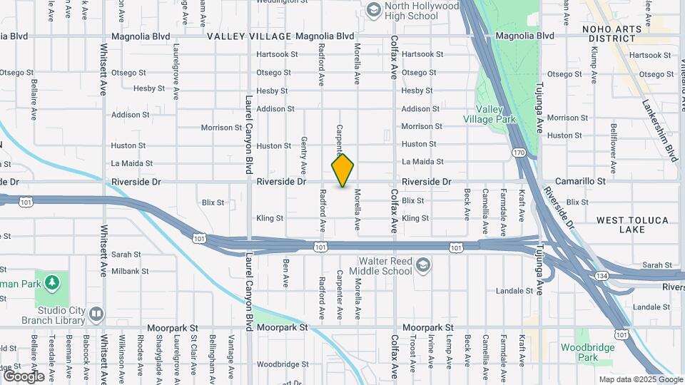 11820 1/2-12351 Riverside Dr Mapa y Detalles de la Ubicación