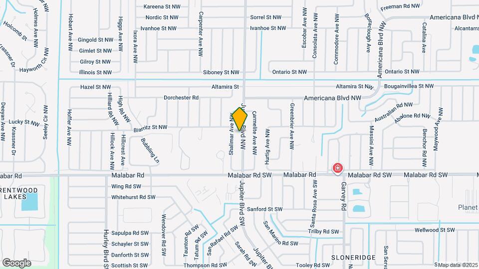 1580 Jupiter Blvd NW Map and Location Details