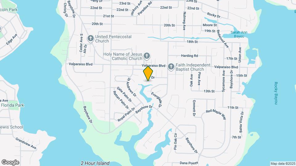 606 Bayou Ln Map and Location Details