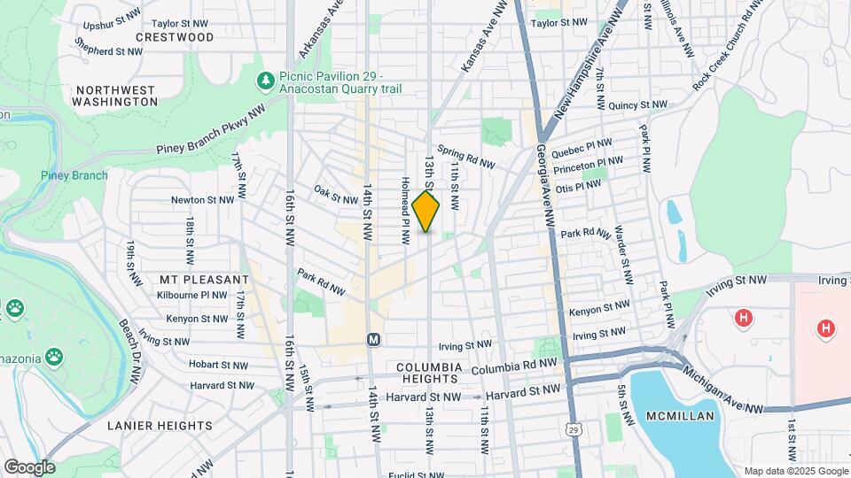 3504 13th St NW Map and Location Details