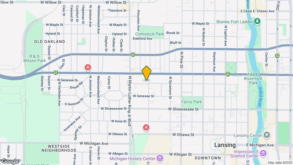 902 W Lapeer St Map and Location Details