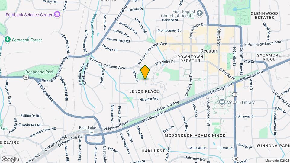 307 Adair St Map and Location Details