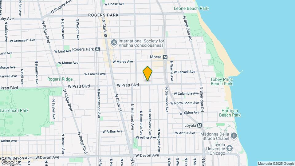 1514 W Pratt Blvd Map and Location Details