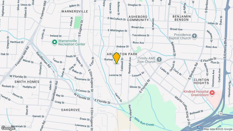 1401 Bellevue St Map and Location Details