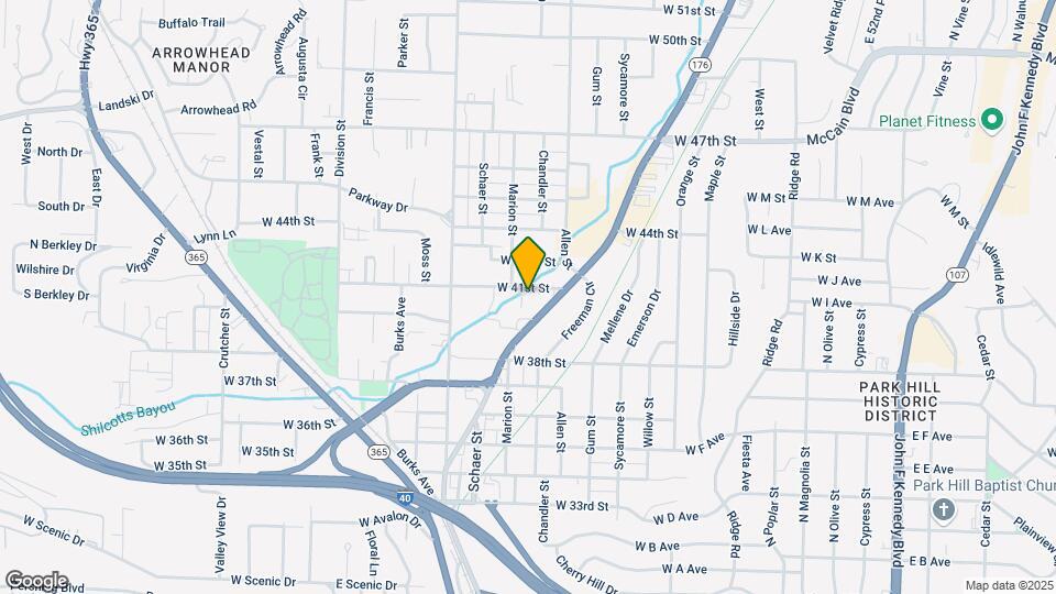820 W 41st St Map and Location Details