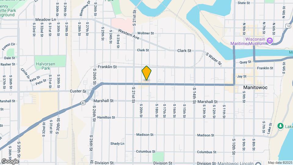 1916 Washington St Map and Location Details