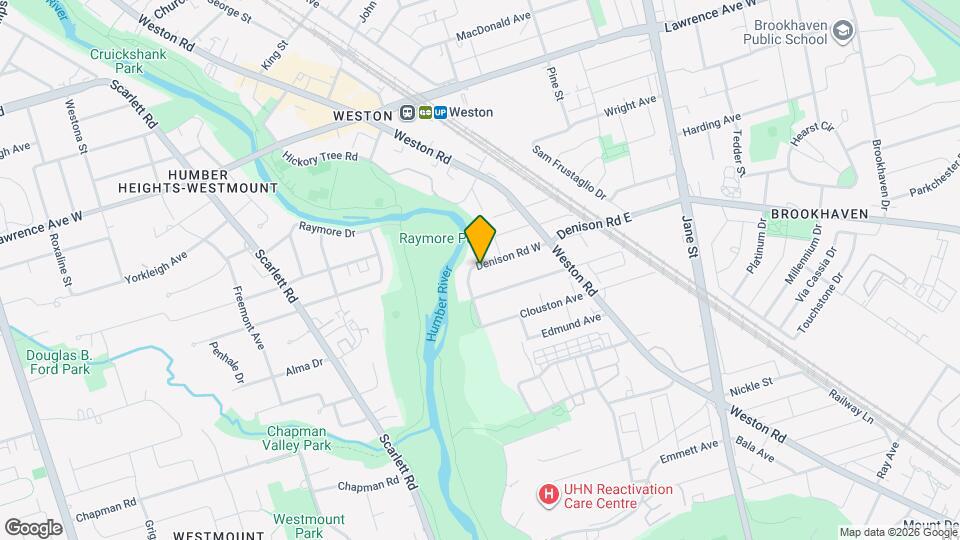 57 Denison Rd W, Unit Lower Map and Location Details