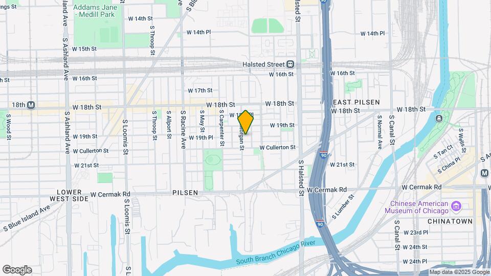 1927 S Morgan St Map and Location Details