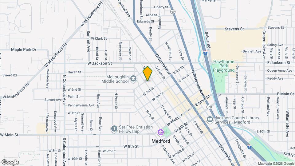 440 N Grape St Map and Location Details