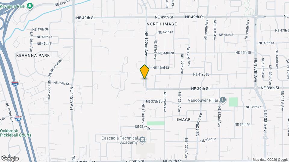 12114 NE 40th Cir Map and Location Details