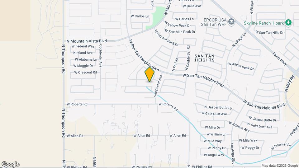 3636 W South Butte Rd Map and Location Details