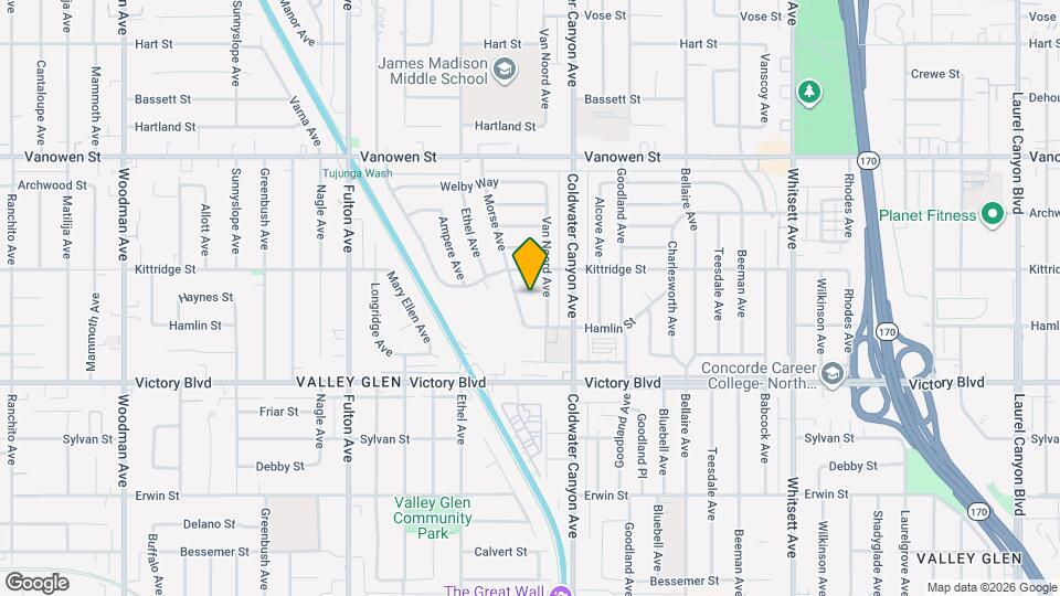 12944 Haynes St Mapa y Detalles de la Ubicación