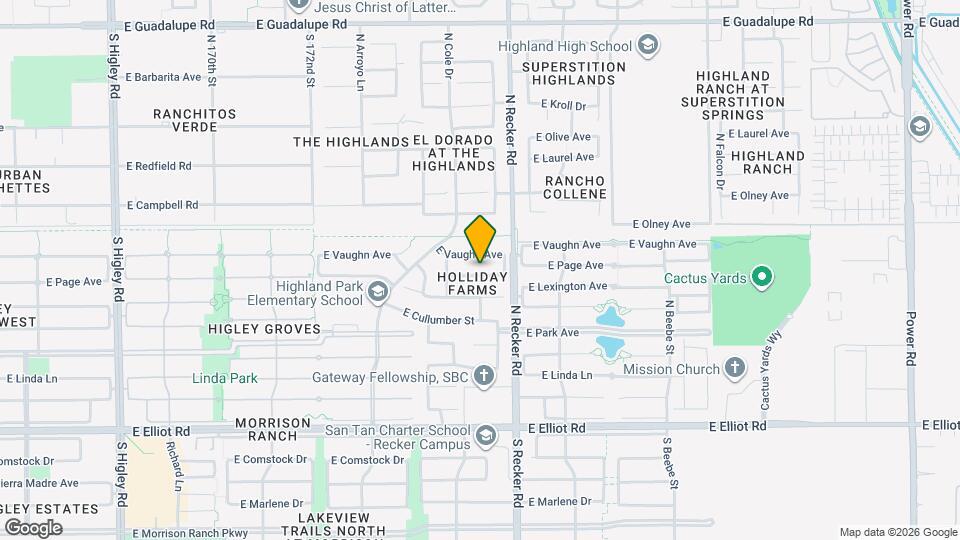 3930 E Page Ave Map and Location Details