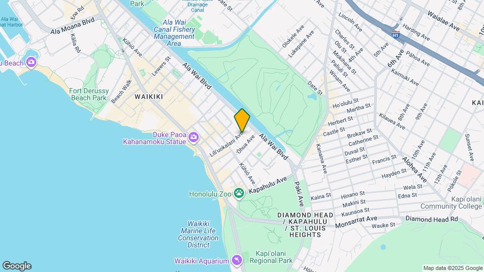249 Lili?uokalani Ave-Unit -402 Map and Location Details