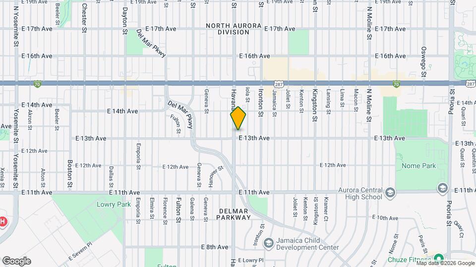 1308 Havana St Mapa y Detalles de la Ubicación