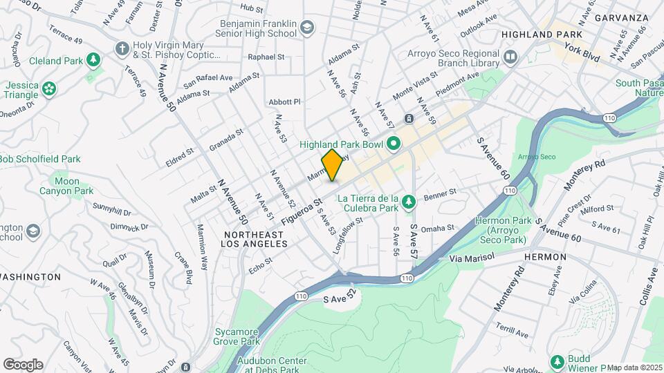 5331 N Figueroa St, Unit 1/4 Map and Location Details