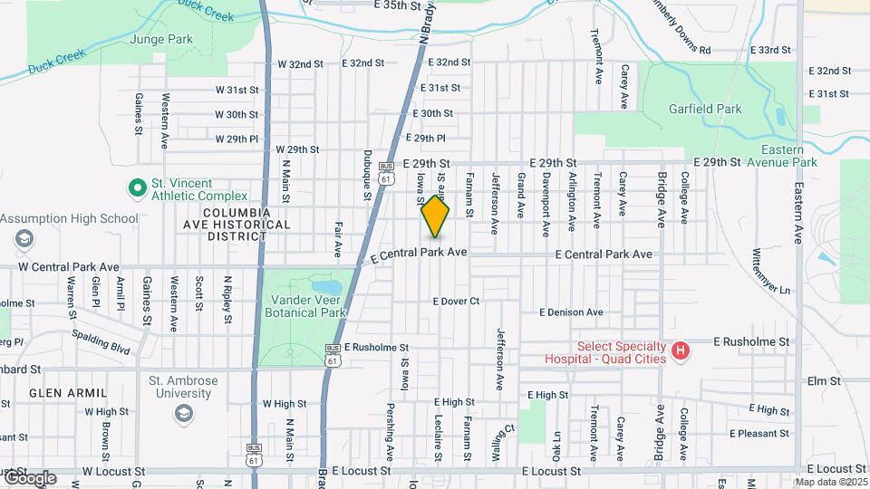 2608 Leclaire St, Unit Main Map and Location Details