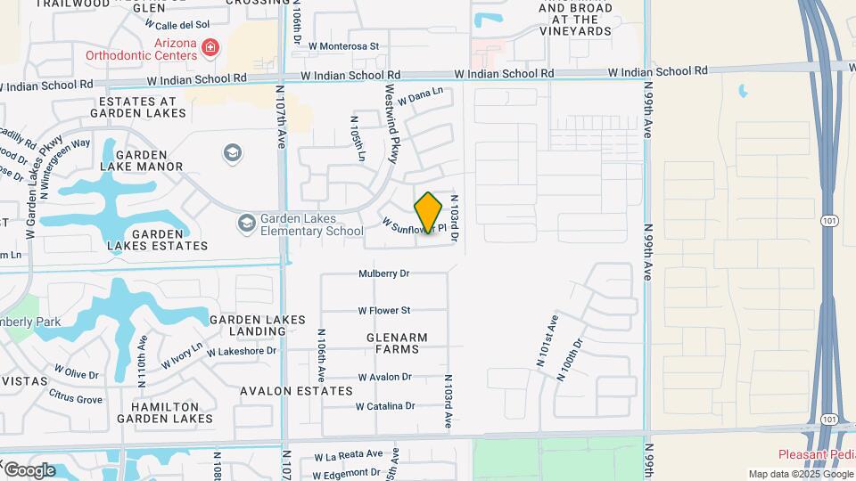 10406 W Orange Blossom Ln Map and Location Details