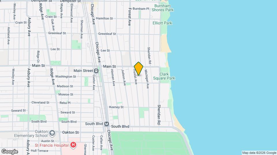 815A Forest Ave, Unit 815A Forest #1 Map and Location Details